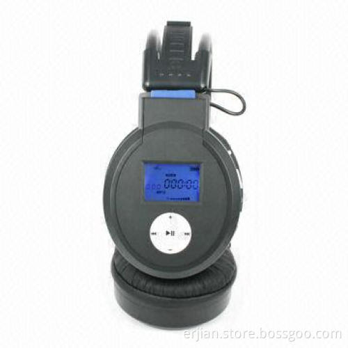 Wireless Headphone, Manufacturer with MP3 Player, FM Radio, Built-in Battery, OEM Orders Welcomed